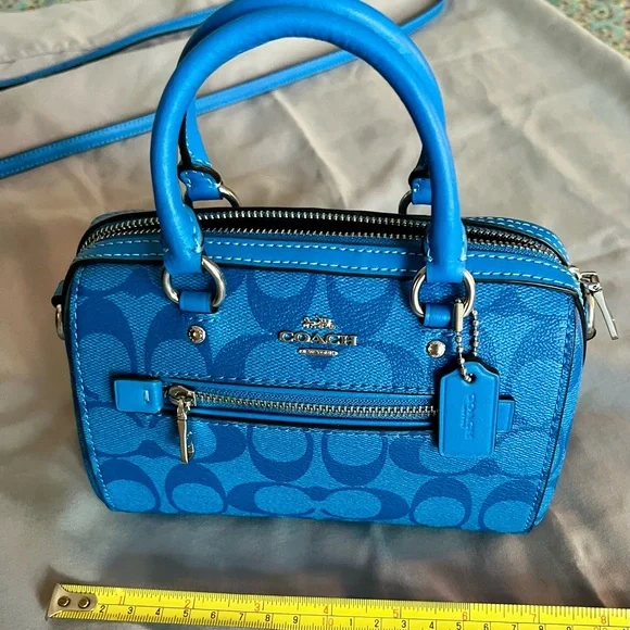 Coach Vibrant Blue Mini Bag - Picture 2 of 13